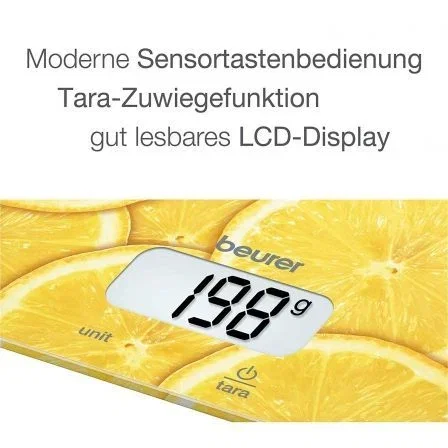 Beurer Báscula de Cocina KS-19 Lemon